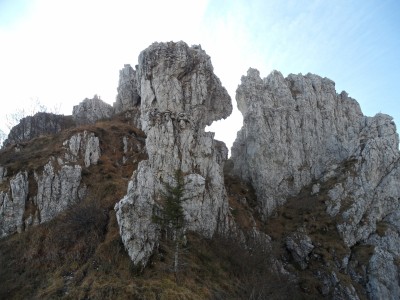 particolari rocce alla porta serrada settentrionale