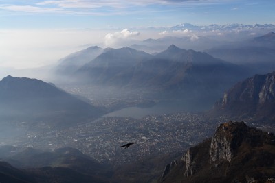 102 - Corvo Lago di Como Corni di Canzo e Monterosa dal Resegone.jpg