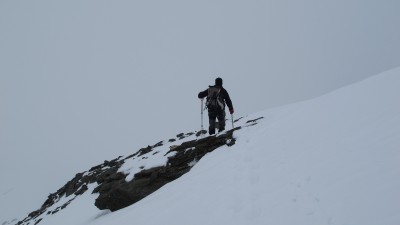 il ritorno con nevicata in corso
