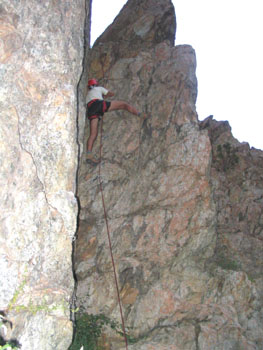 Arrampicata sui torrioni di Sciarborasca