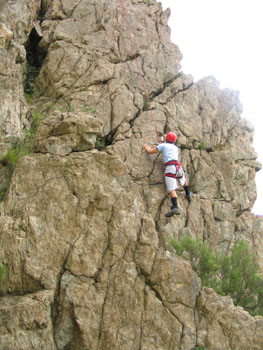 Arrampicata sui torrioni di Sciarborasca