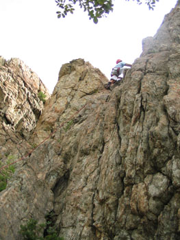 Arrampicata sui torrioni di Sciarborasca
