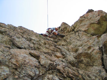 Arrampicata sui torrioni di Sciarborasca