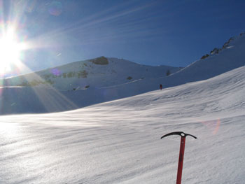 Monte Front - vetta all'orizzonte