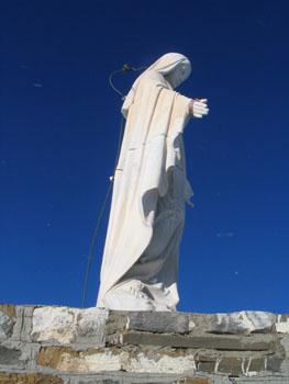 Monte Frontè - Statua sulla vetta