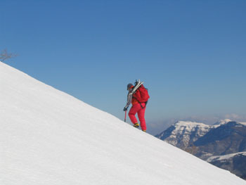 Monte Frontè - salita con ramponi e picozza