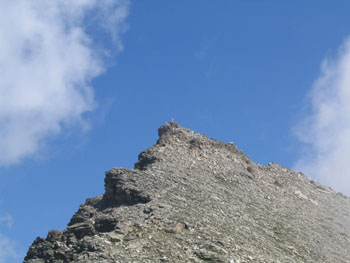 Vetta del Pelvo salendo dal Camoscere