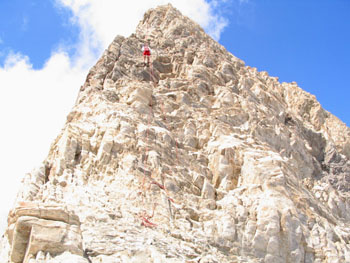 Calata in corda doppia dal Pic d'Asti