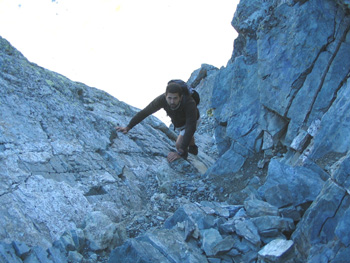Roc della Niera - tratti finali sotto la cima