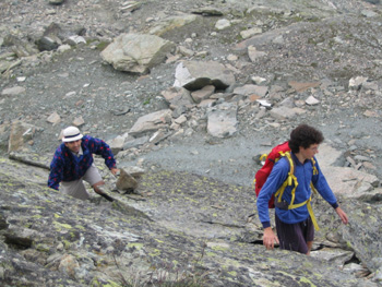 La Rocca Bianca - ultimi passaggi per la vetta