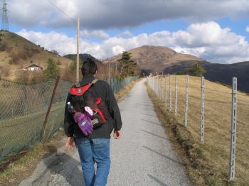 Monte Alpesisa - partenza verso il monte...
