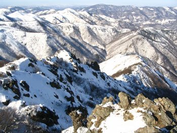 Cresta nord del Dente in pieno inverno